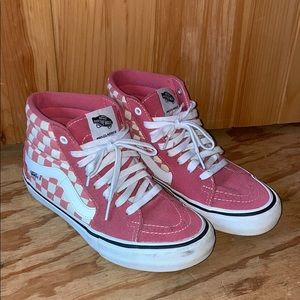 Vans Sk8-Hi Pro pink checkered